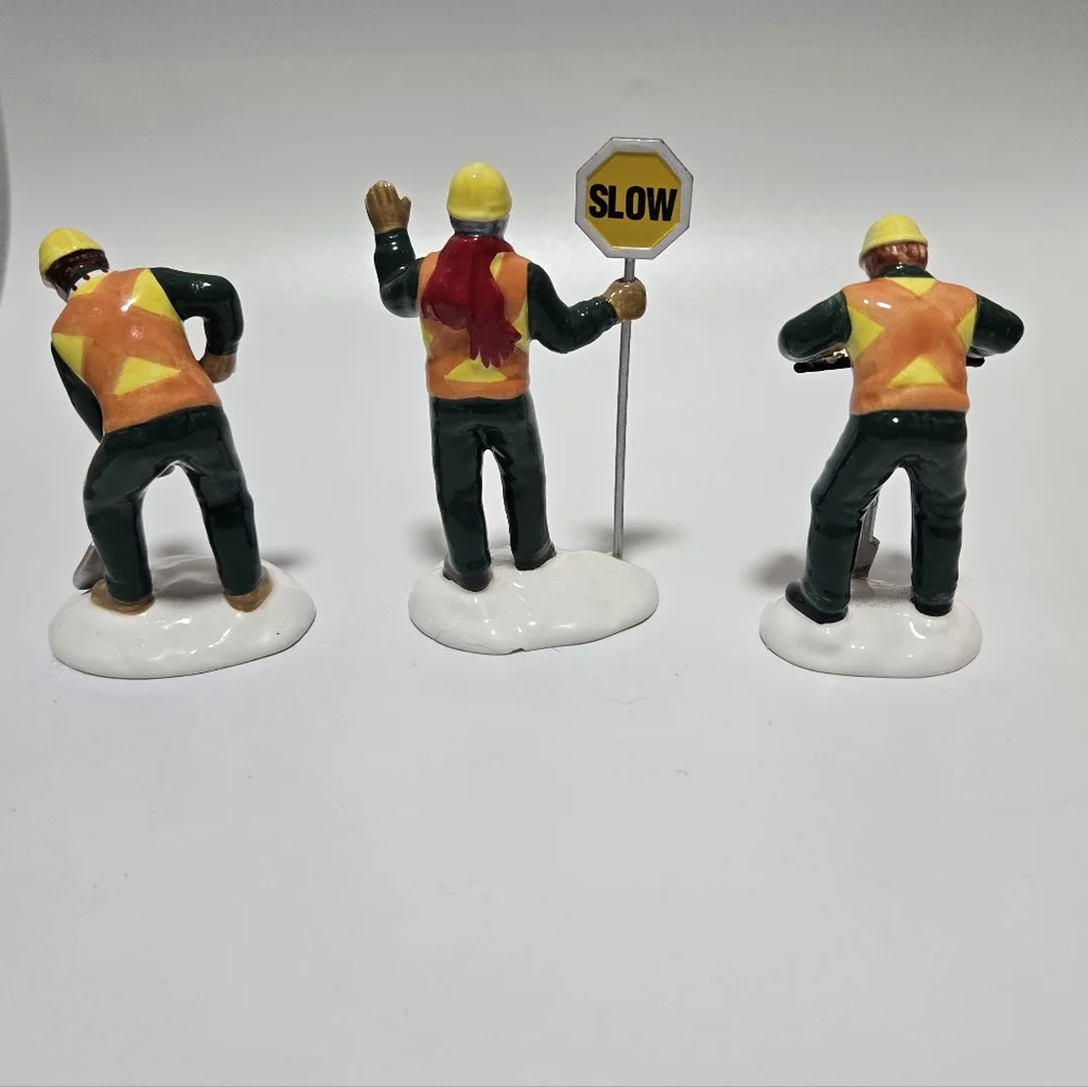 Department 56 Construction Workers Set Of 3 Men At Work Christmas Village